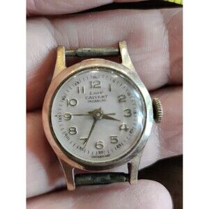 Vintage Women’s Lady Calvert Incabloc Watch Switzerland For Parts As Is